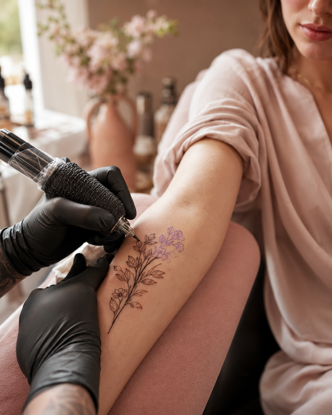 Fine line tattoo behandeling
